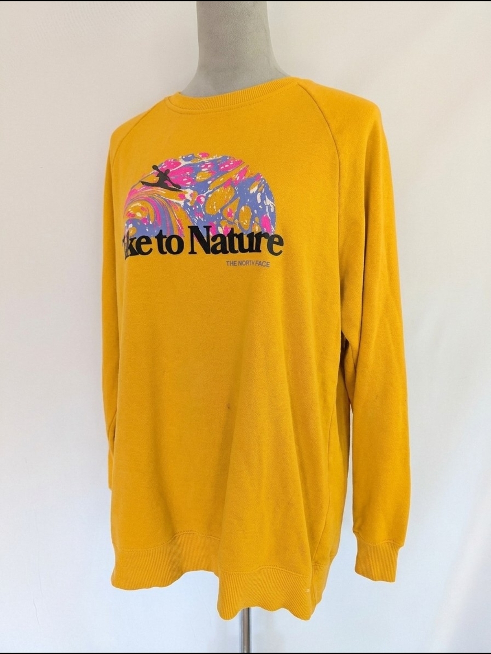 The North Face Men's Yellow 'Take to Nature' Crewneck Sweatshirt